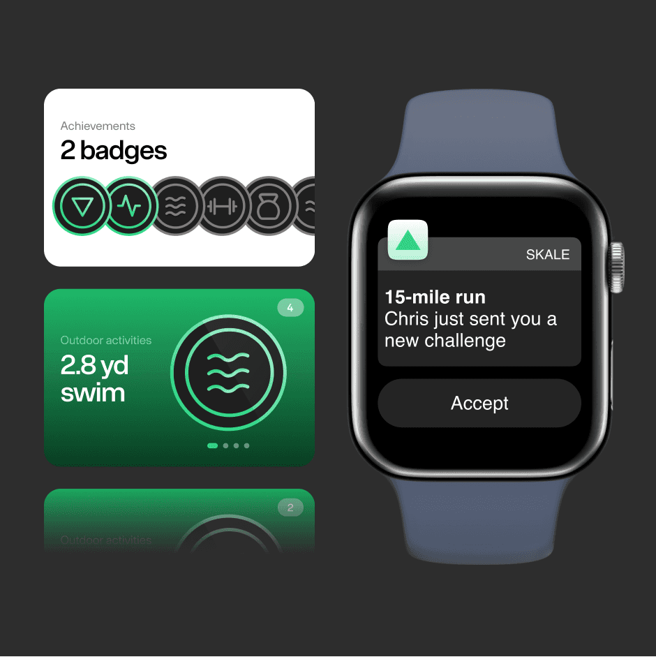 Skale App in smartwatch
