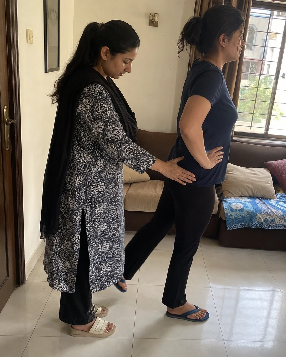 Standing glute activation
