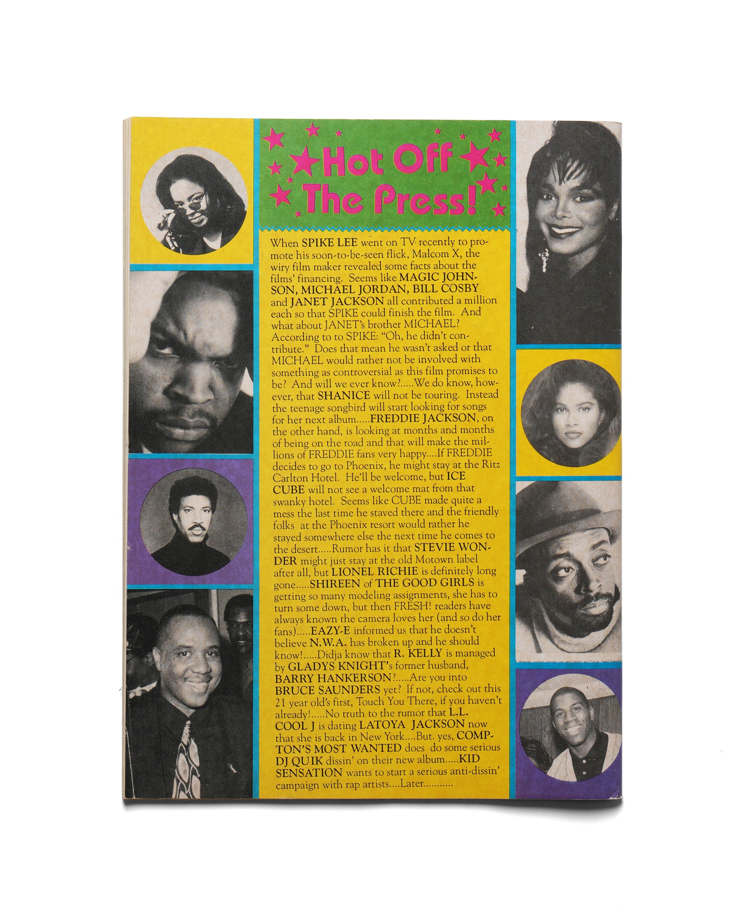 Fresh - November 1992 - Back Cover