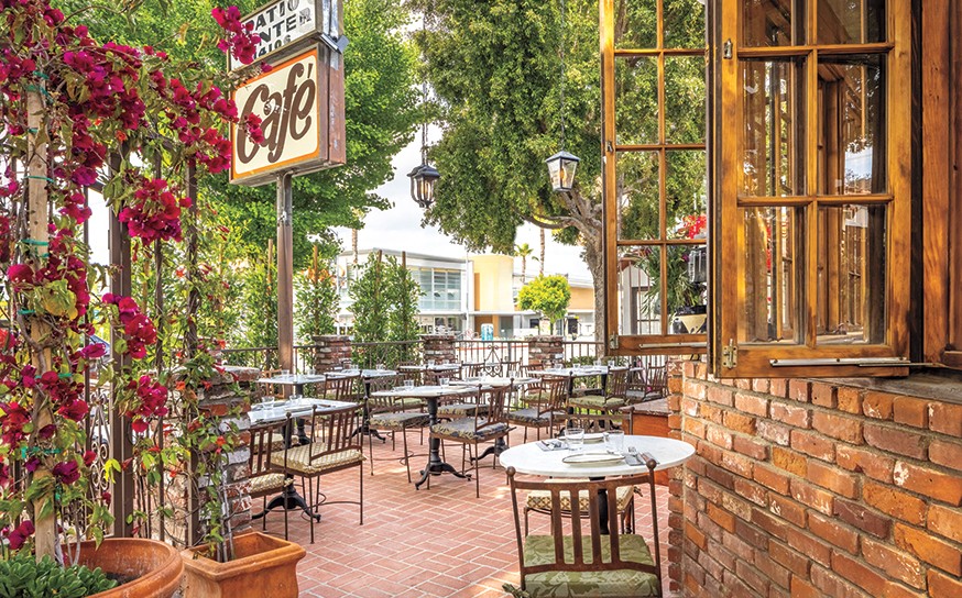 Beautiful outdoor seating at casita sherman oaks