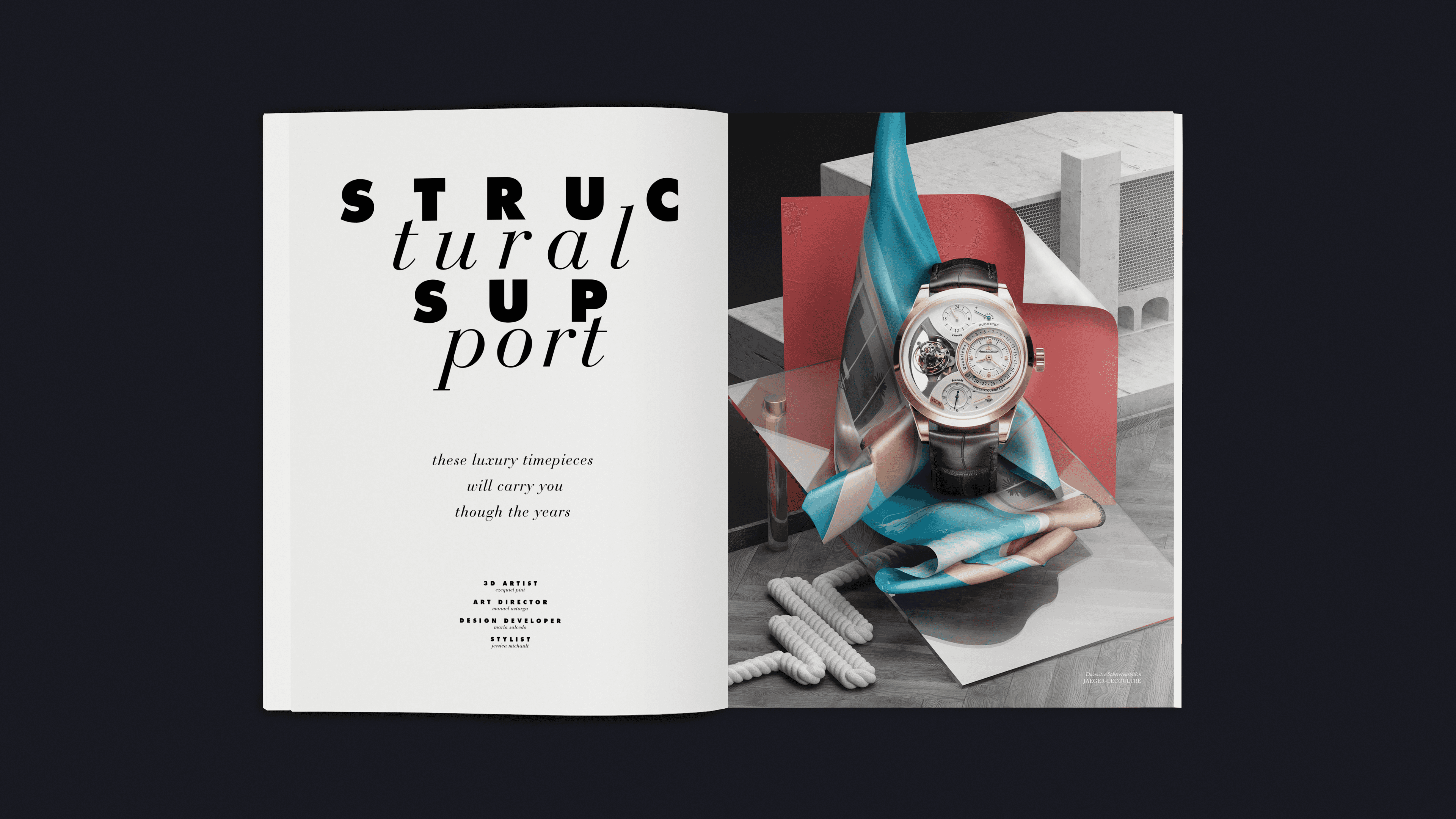 Fashion editorial opener featuring refined typographic detailing and layout craft.