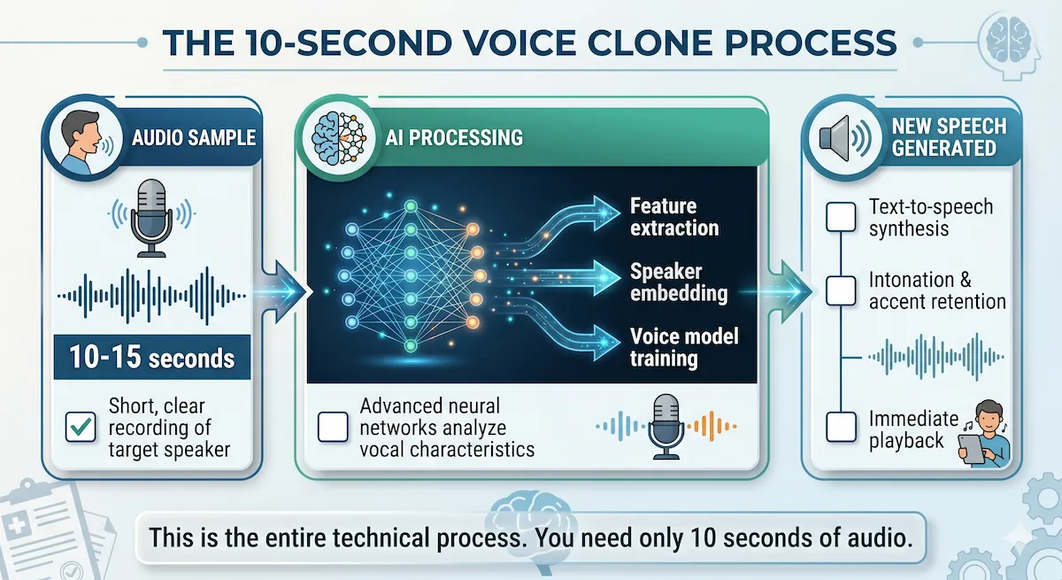 Process of AI cloning voice