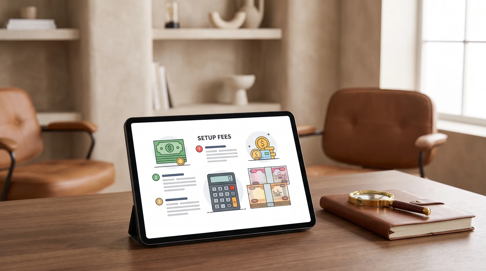 What UAE Banks Ask an Online Seller For beside an online store on a laptop and a card payment terminal