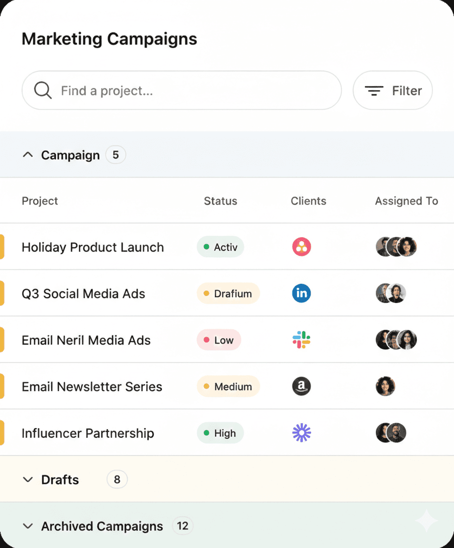 An image of Freelio's project ui