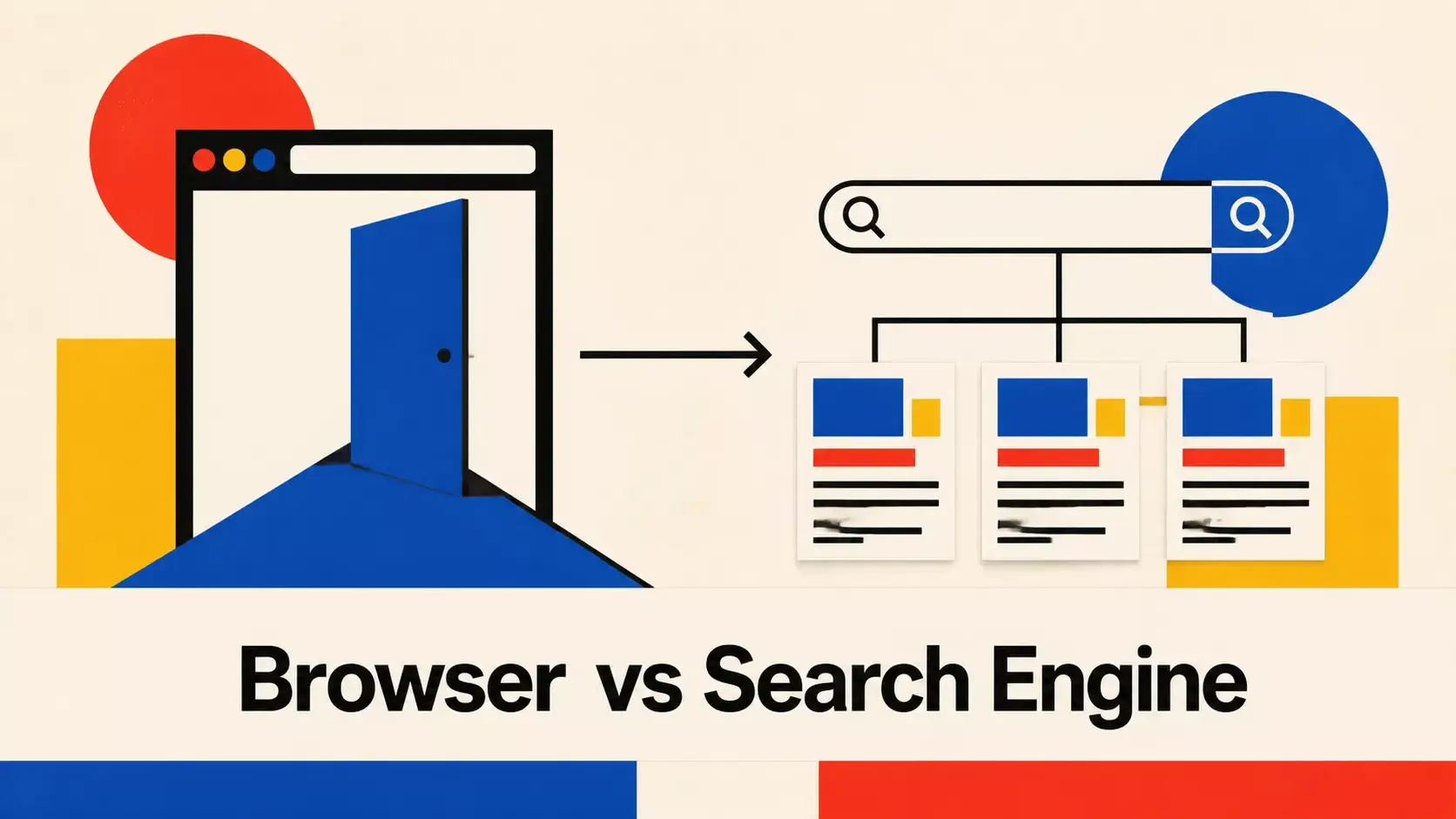 Browser vs search engine