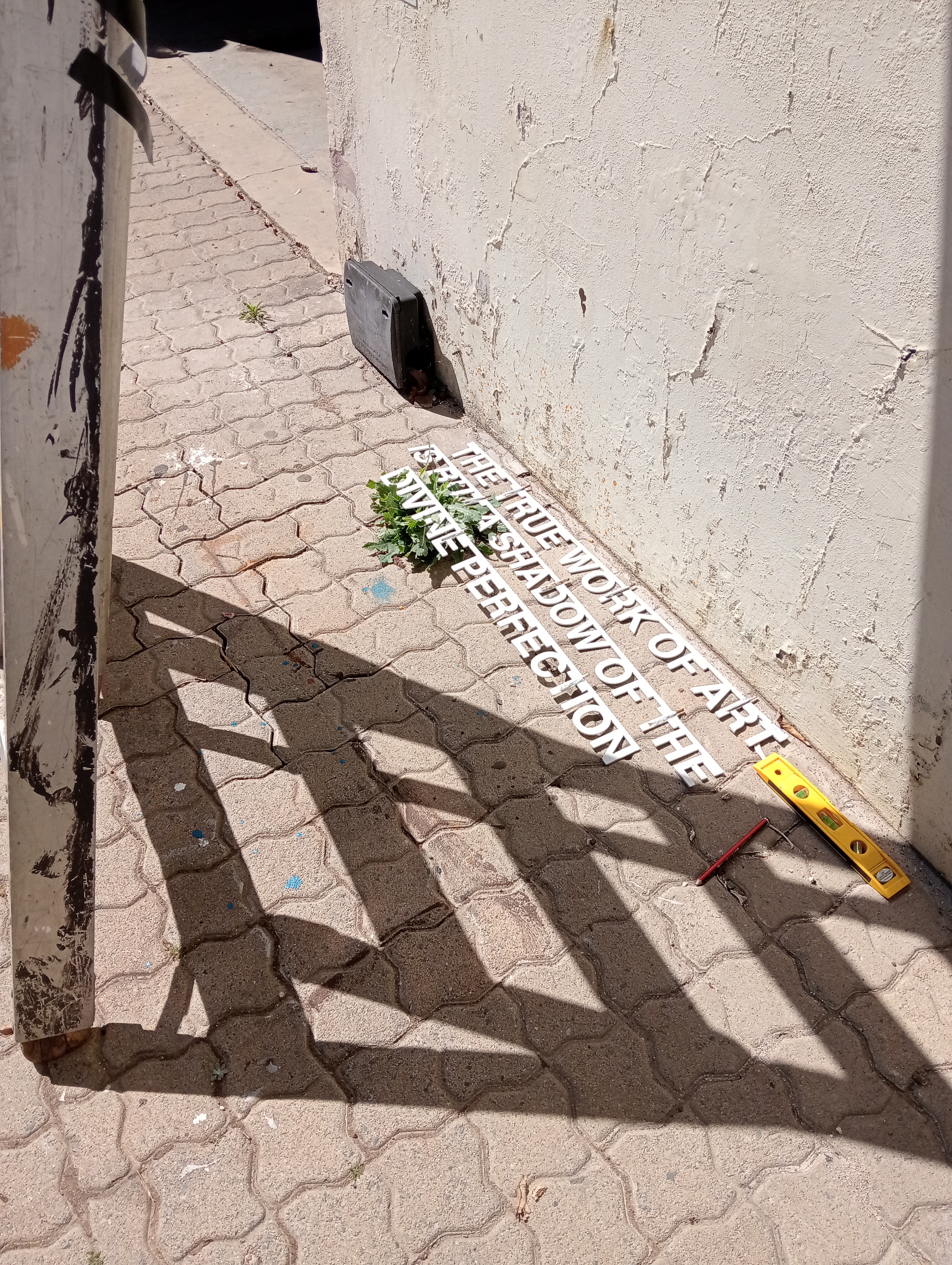 Shadow Words, Strijdom van der Merwe, Destilliray Road, Bosmans Crossing, Stellenbosch, South Africa, uncommissioned, 2025