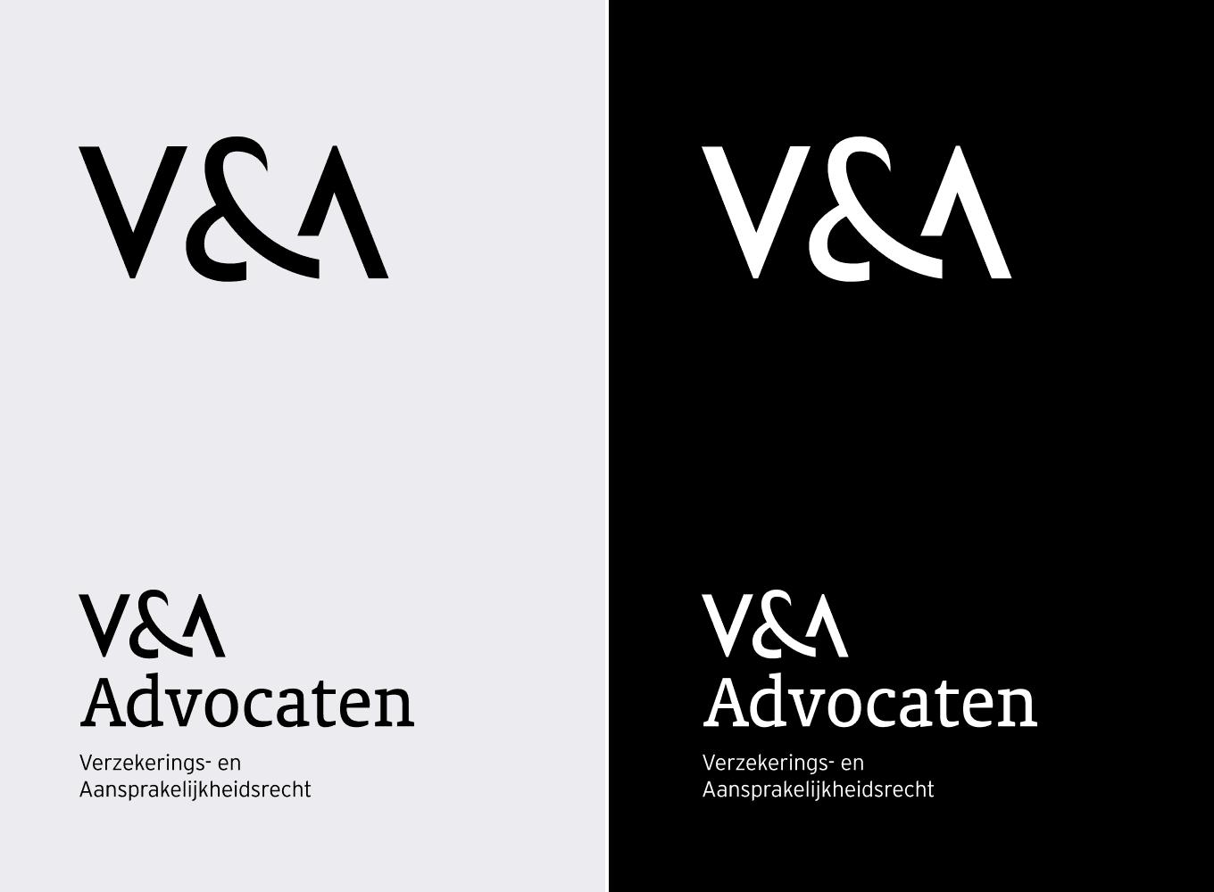 Ontwerp Brand Identity en Visuele Identiteit voor V&A Advocaten uit Rotterdam door Nederlands Freelance Brand en UX-UI Designer Michiel Nagtegaal uit Voorburg.