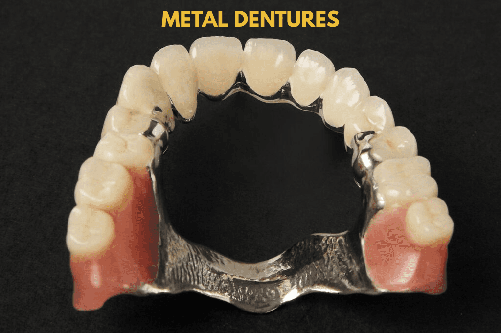 dental clinic davao matina crossing doctor showing sample of metal dentures