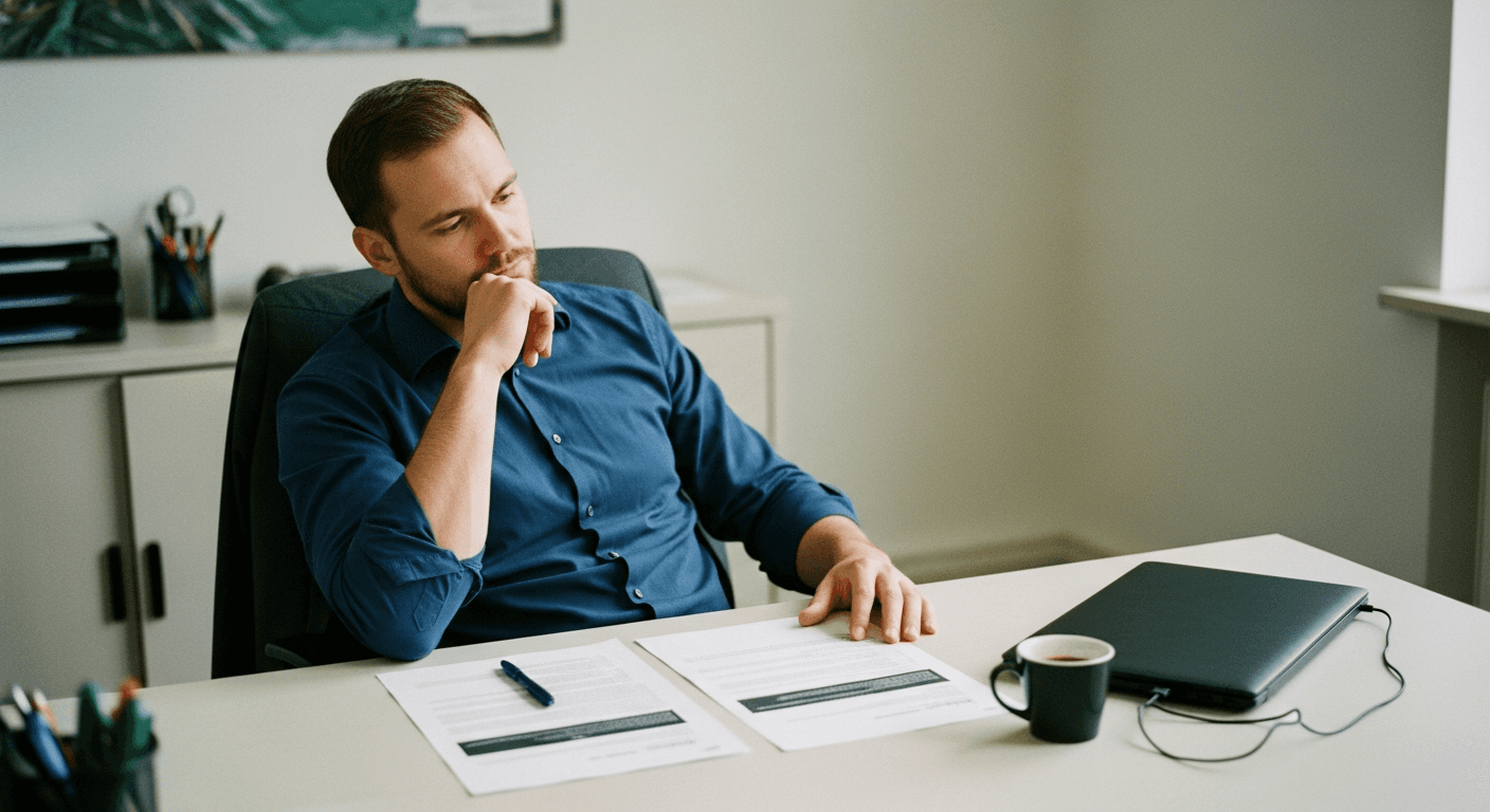 Abstract 3D geometric shapes with purple glow on black background representing ABO vs CBO Meta Ads campaign structure