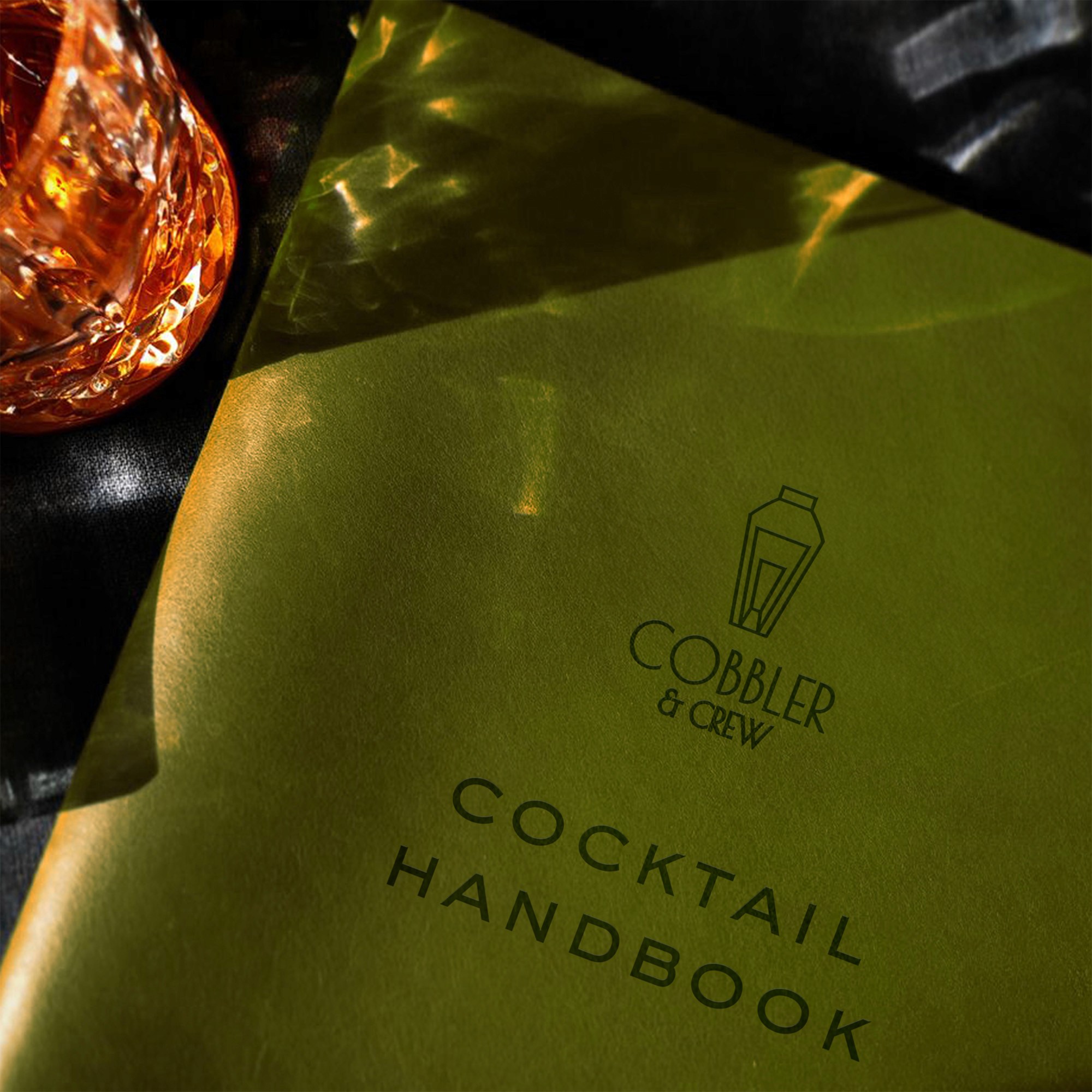 Cocktail handbook designed by Rare Ideas to reflect on the concept of a premium cocktail bar.