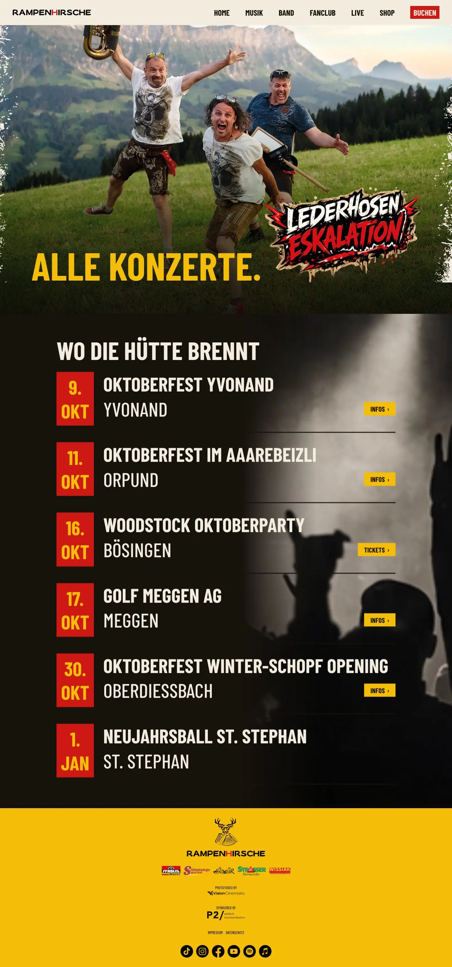 Rampenhirsche – Konzerte