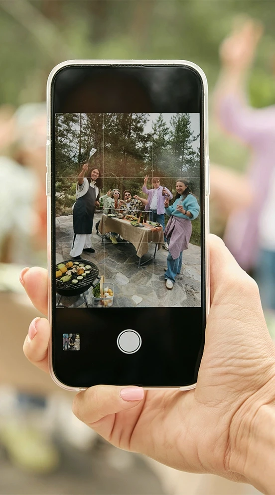 Photo d'amis barbecue