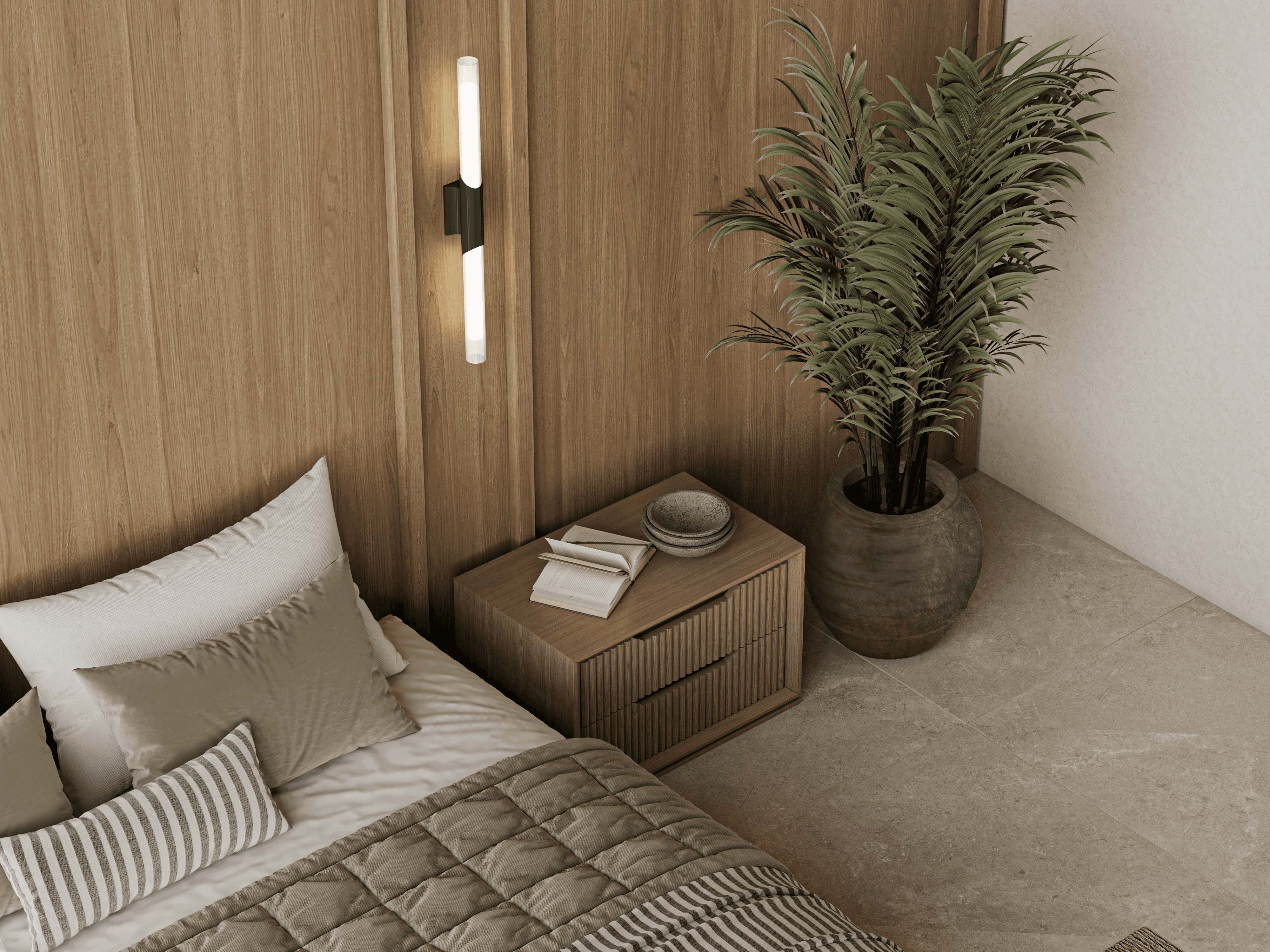 Contact section image featuring a modern interior design space.
