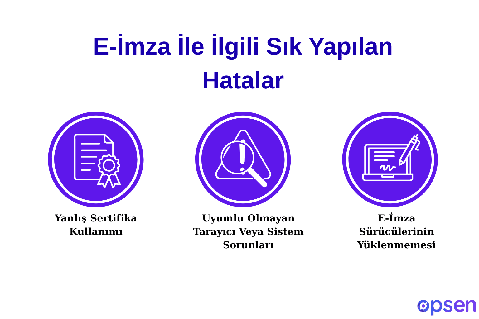 E-İmza İle İlgili Sık Yapılan Hatalar