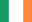 The flag of Ireland featuring vertical stripes of green, white, and orange.