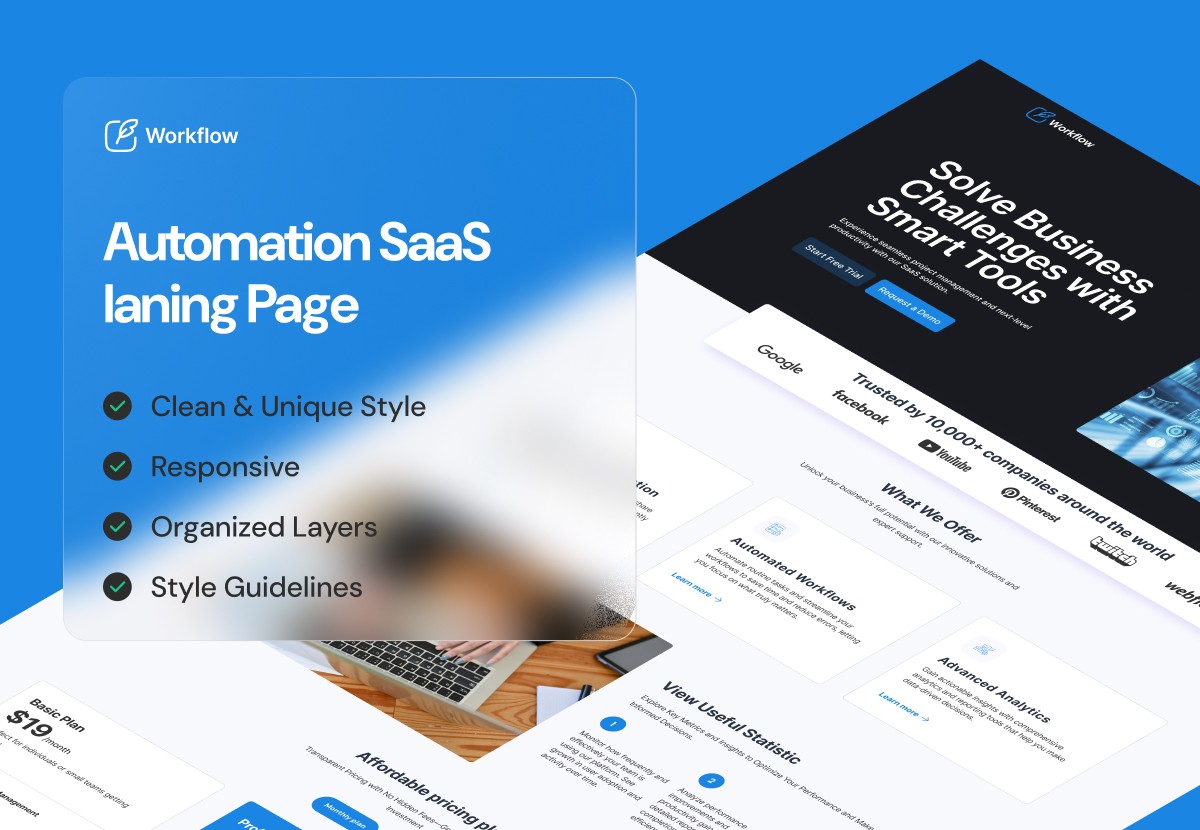 Automation SaaS laning Page