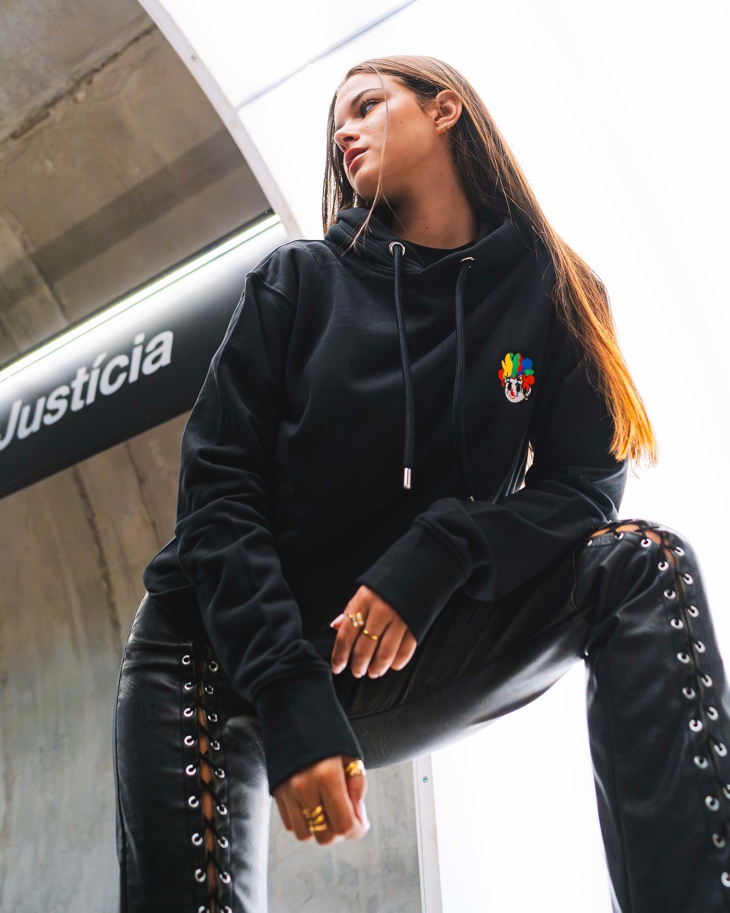 Women On Neon Background