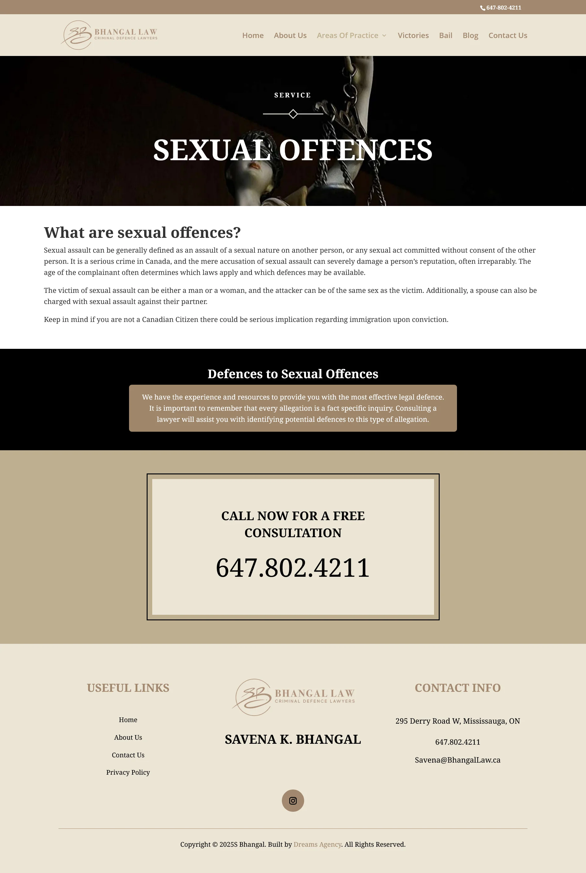 Sexual Offences Bhangal Law