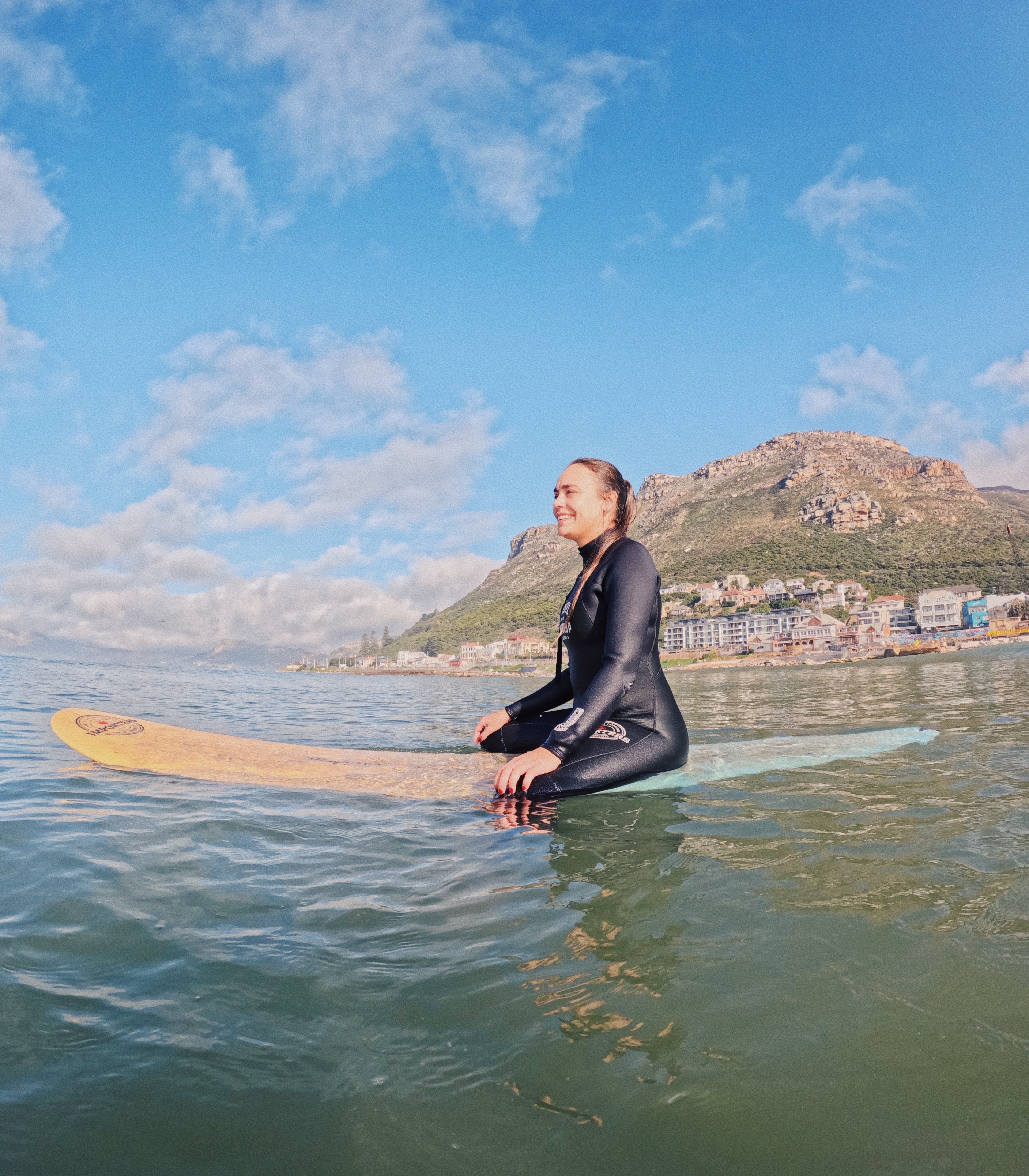 A man surfing