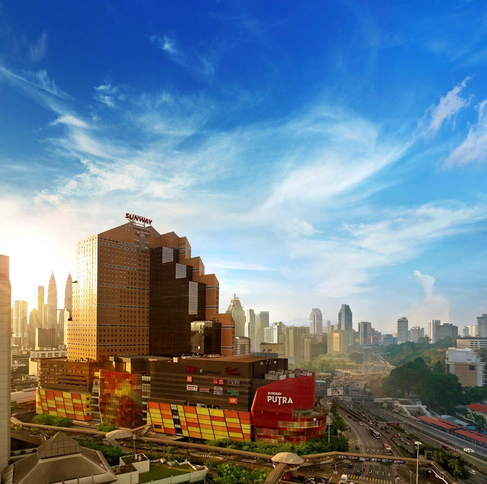 view of Sunway Putra Hotel in Kuala Lumpur