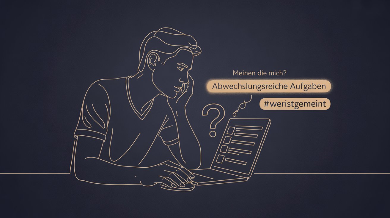 Frustrated job seeker reading job offers