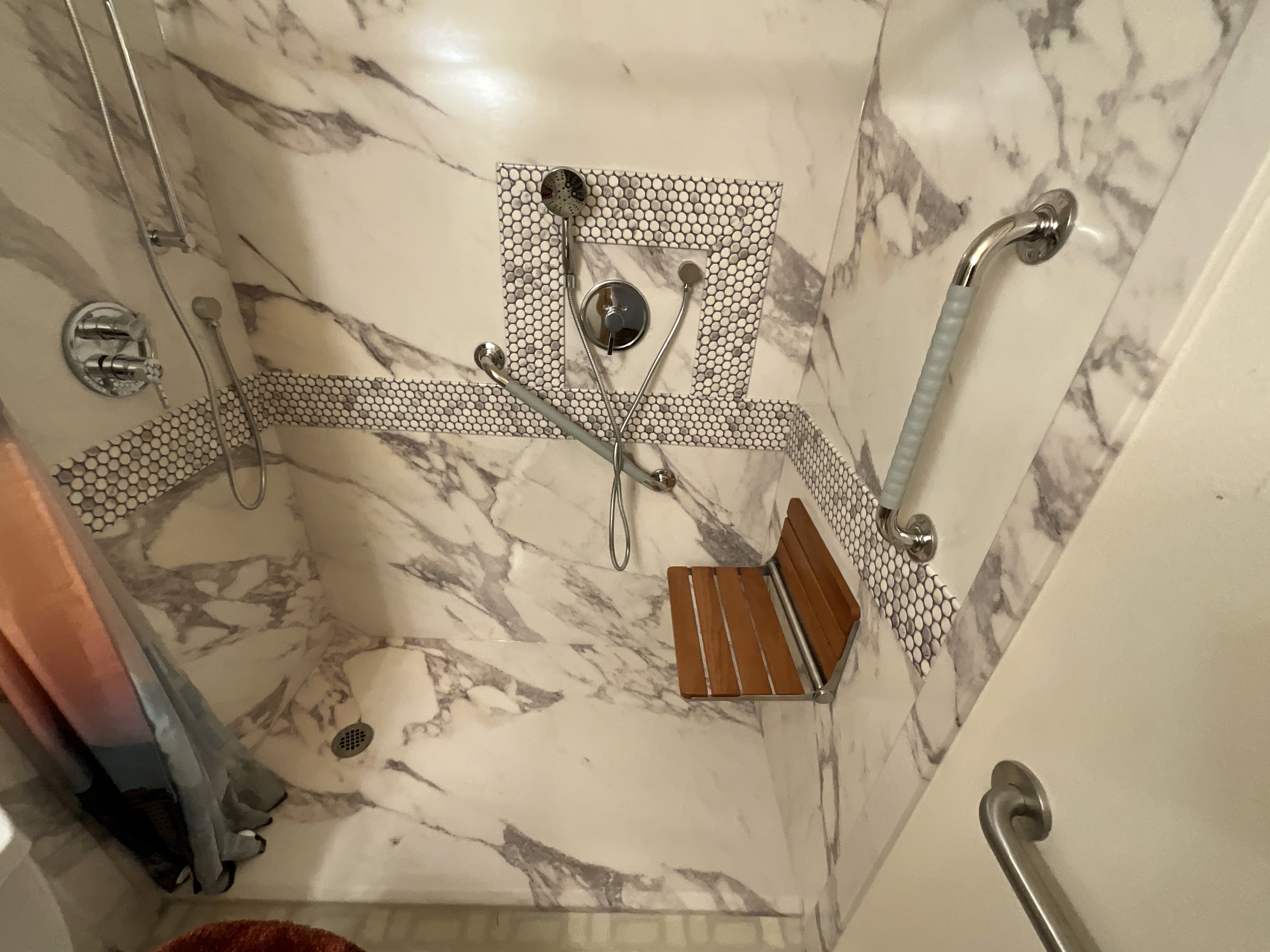 Bellevue curbless accessibility Shower remodel