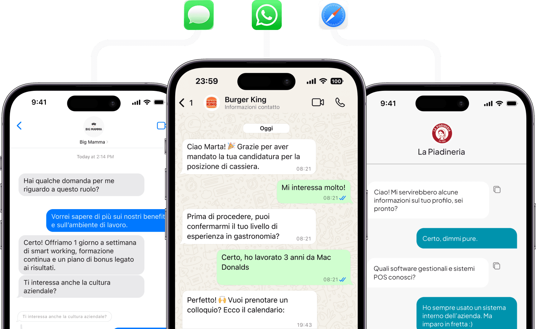 La conversazione giusta, nel posto giusto.