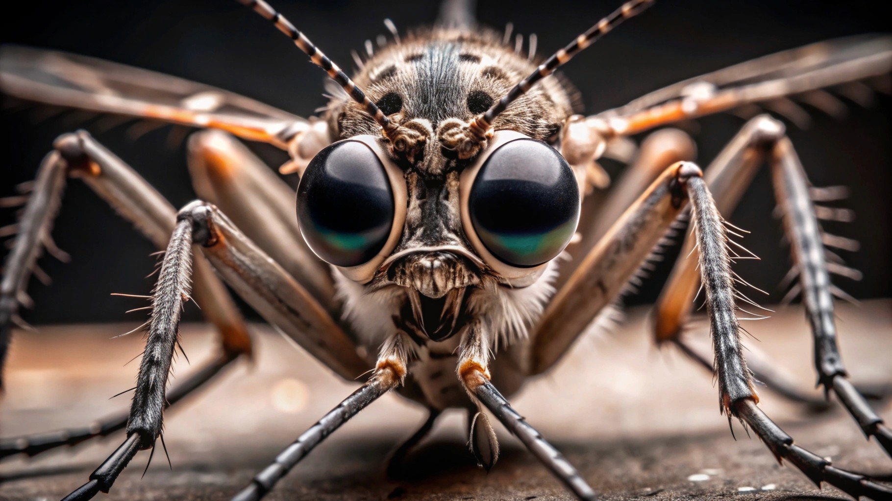 Genetically modified mosquitoes with horns and big eyes