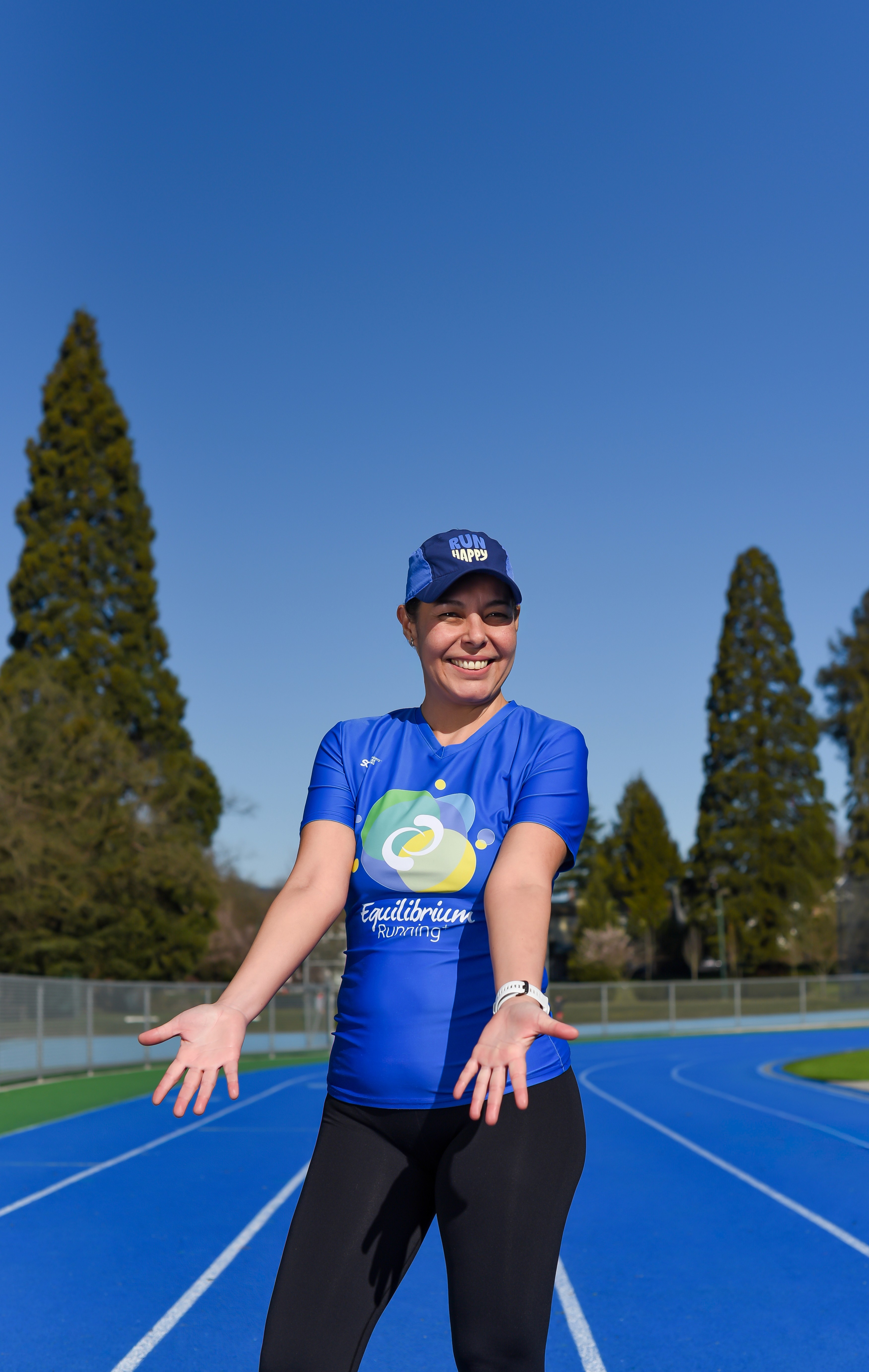 Coach Suenaga running outdoors