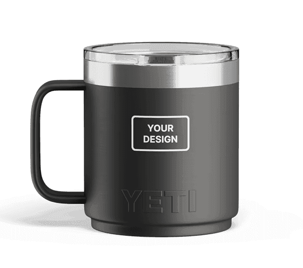Customizeable Black yeti small travel tumbler