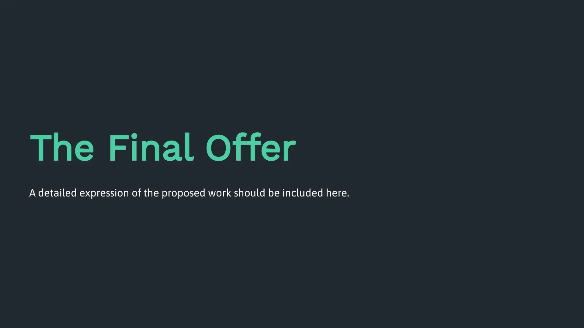offer