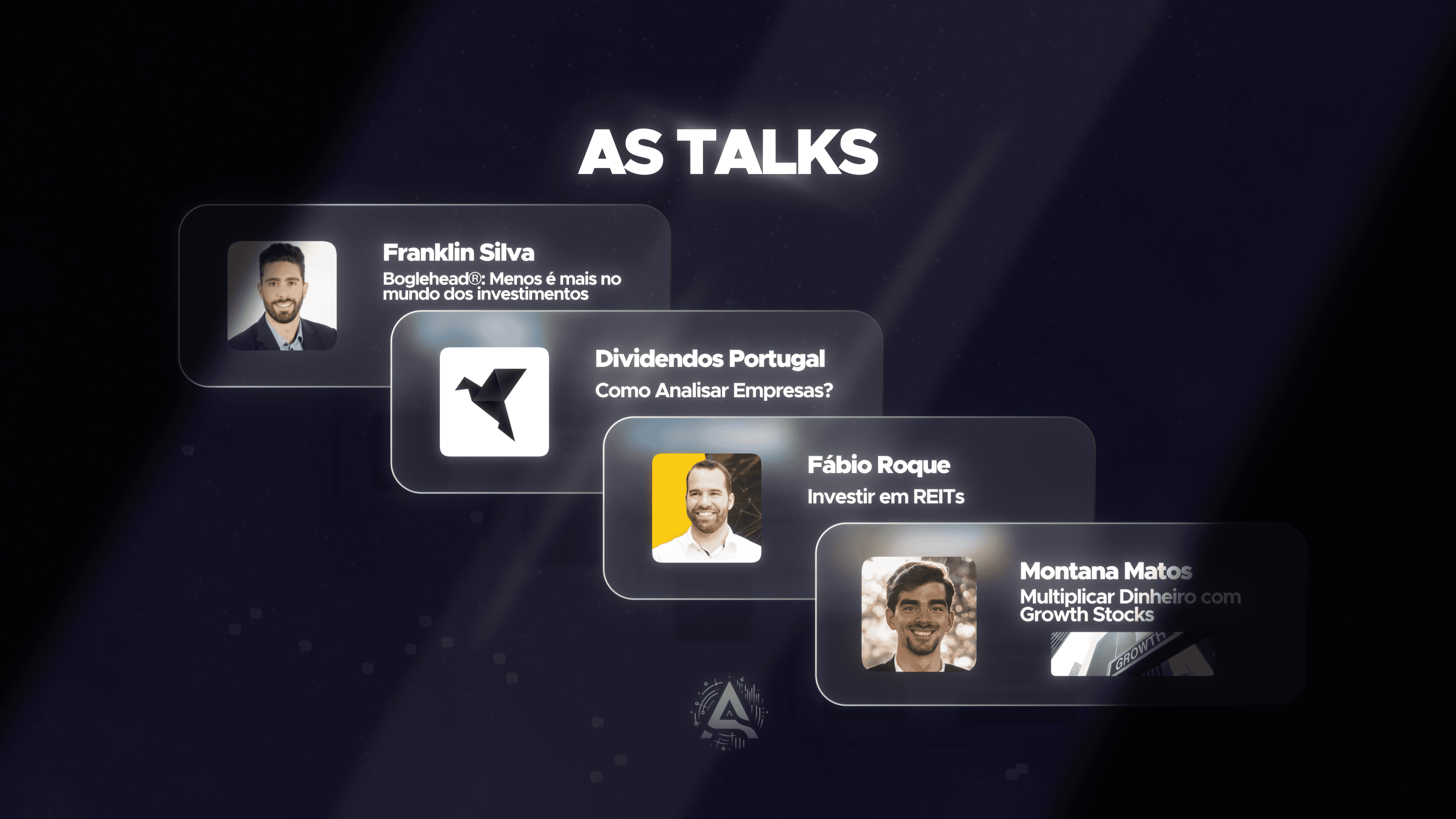 AS TALKS LIVESTREAMS COM ESPECIALISTAS FINANÇAS