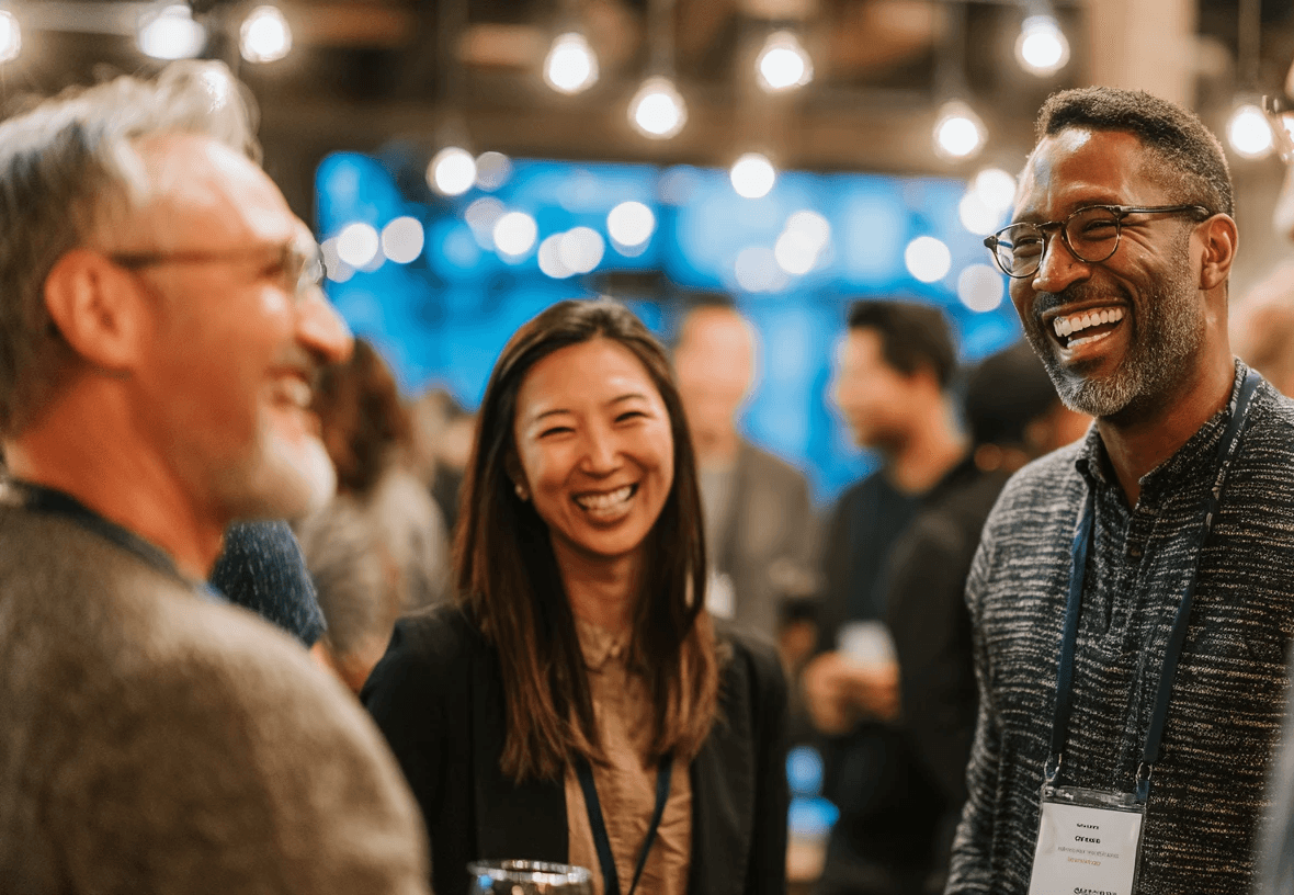 husband and wife working happily on a laptop
