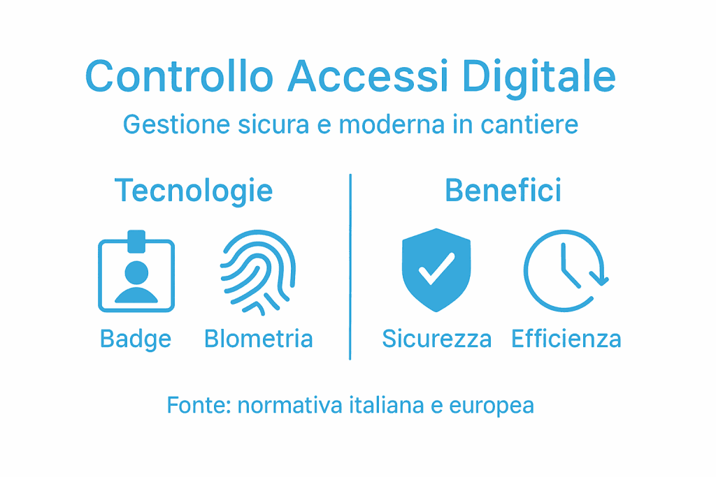 Infografica: come il controllo accessi digitale rivoluziona la sicurezza grazie alle nuove tecnologie e ai vantaggi concreti