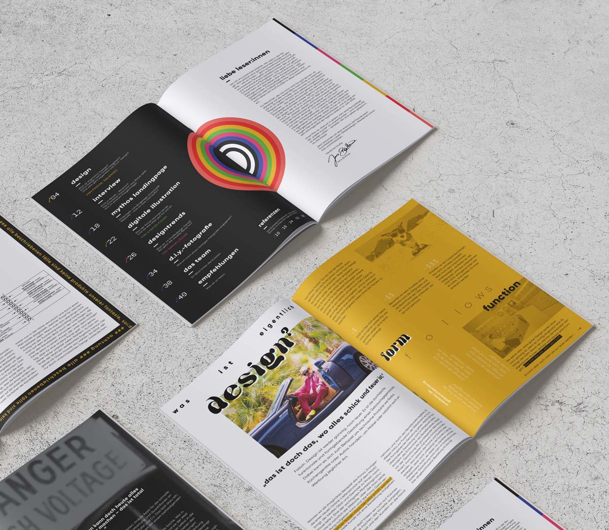 Agenturmagazin von plakart aufgeklappt