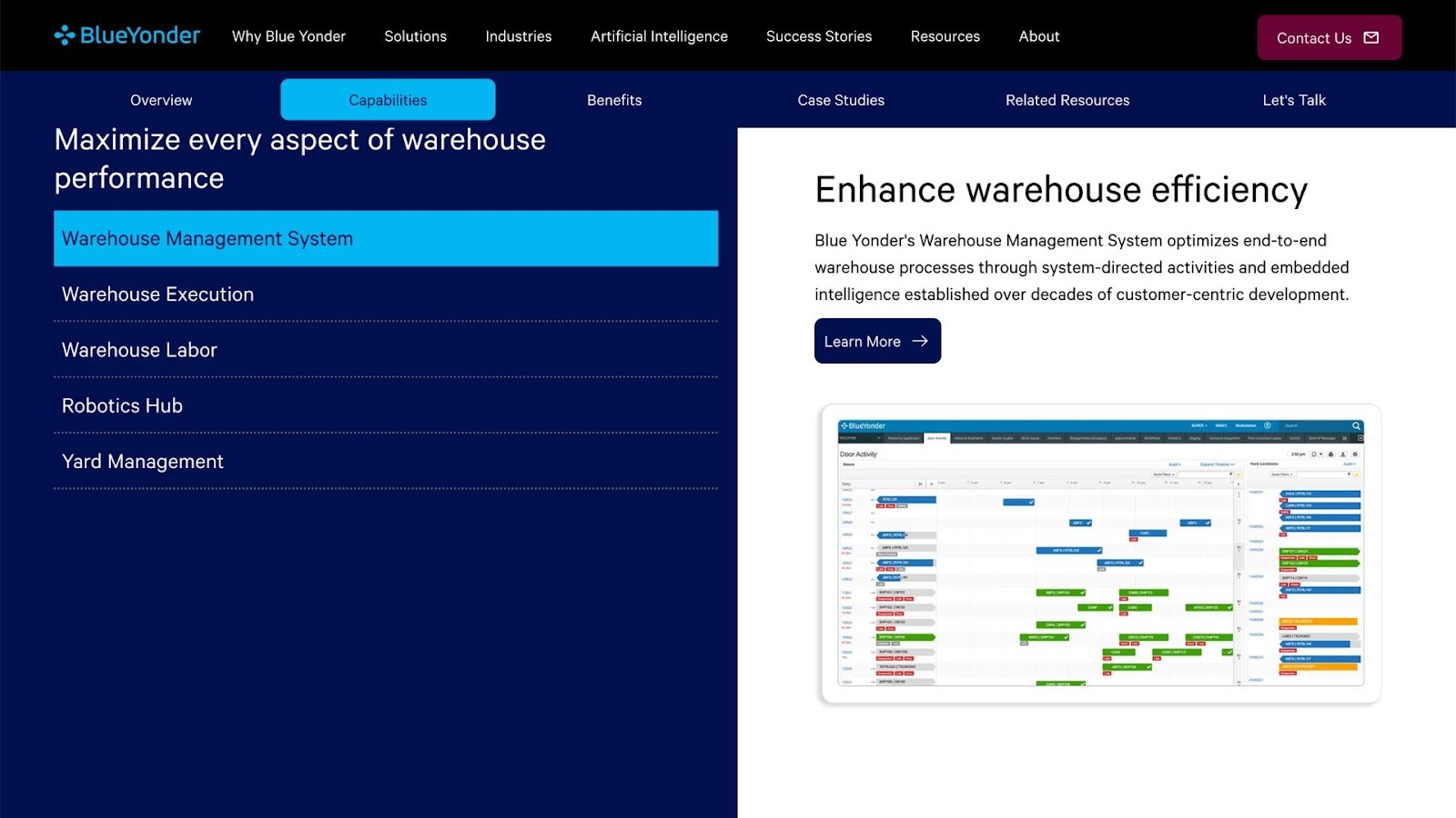 Blue Yonder's WMS for intelligent fulfillment operations