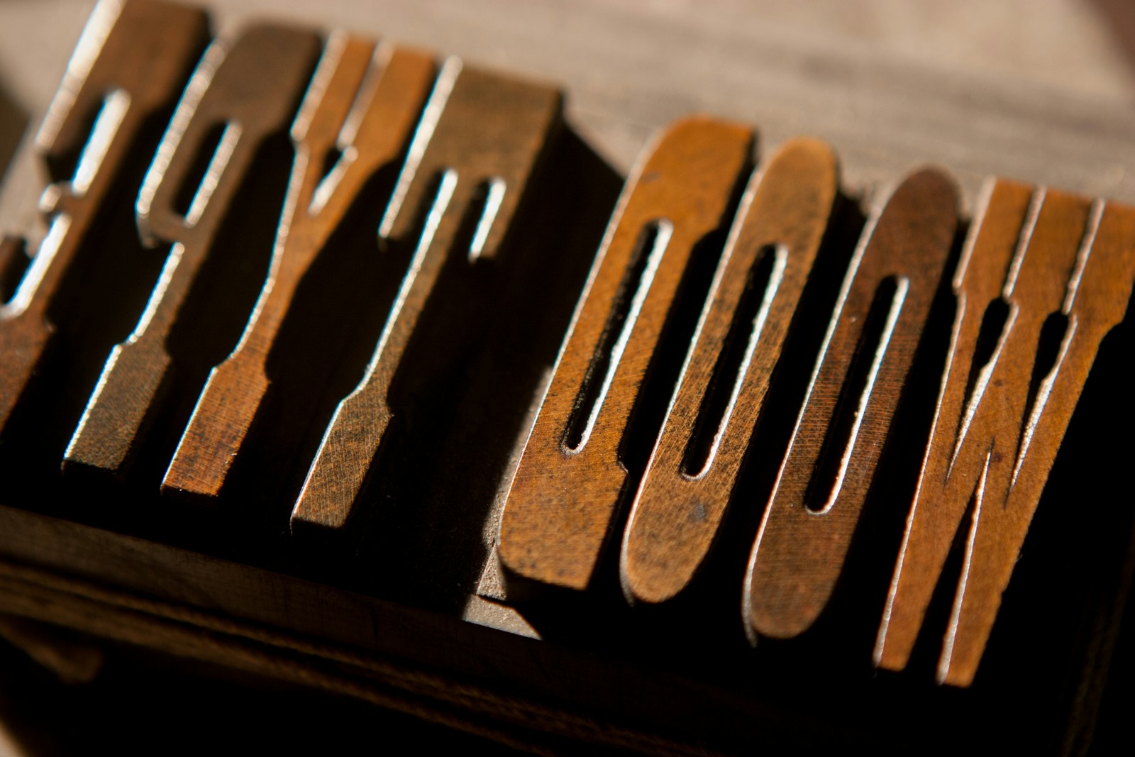 Typographic detail that guidance has to protect over time