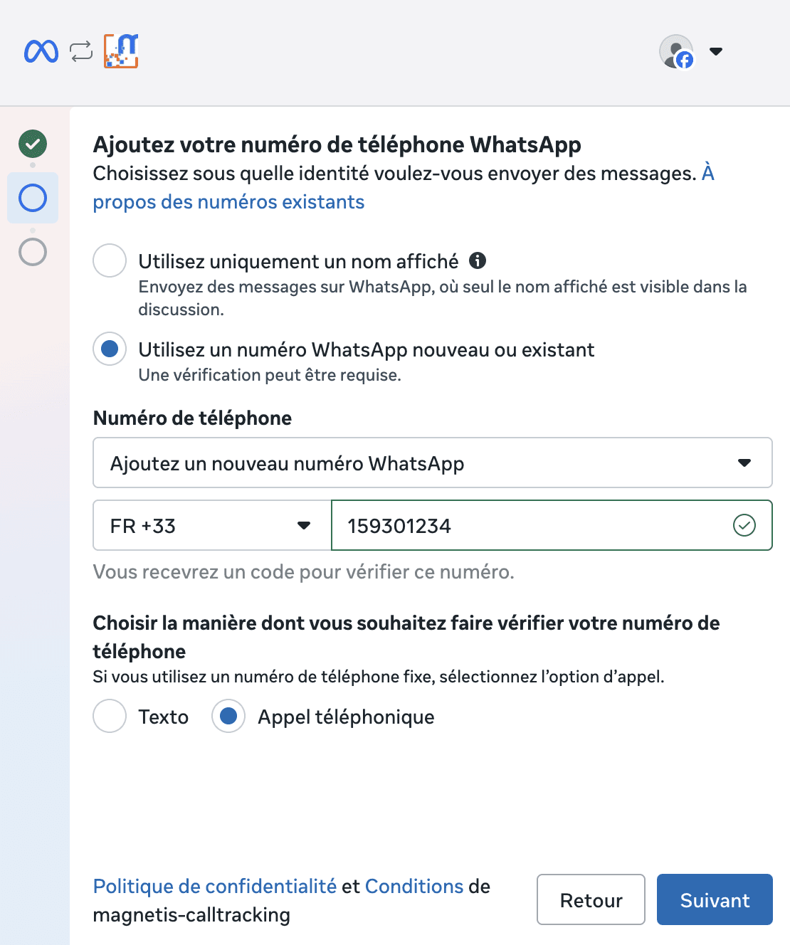 Validation numéro