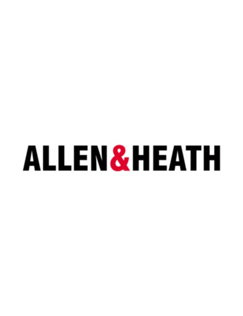 Allen & Heath Logo - Black, Red and White