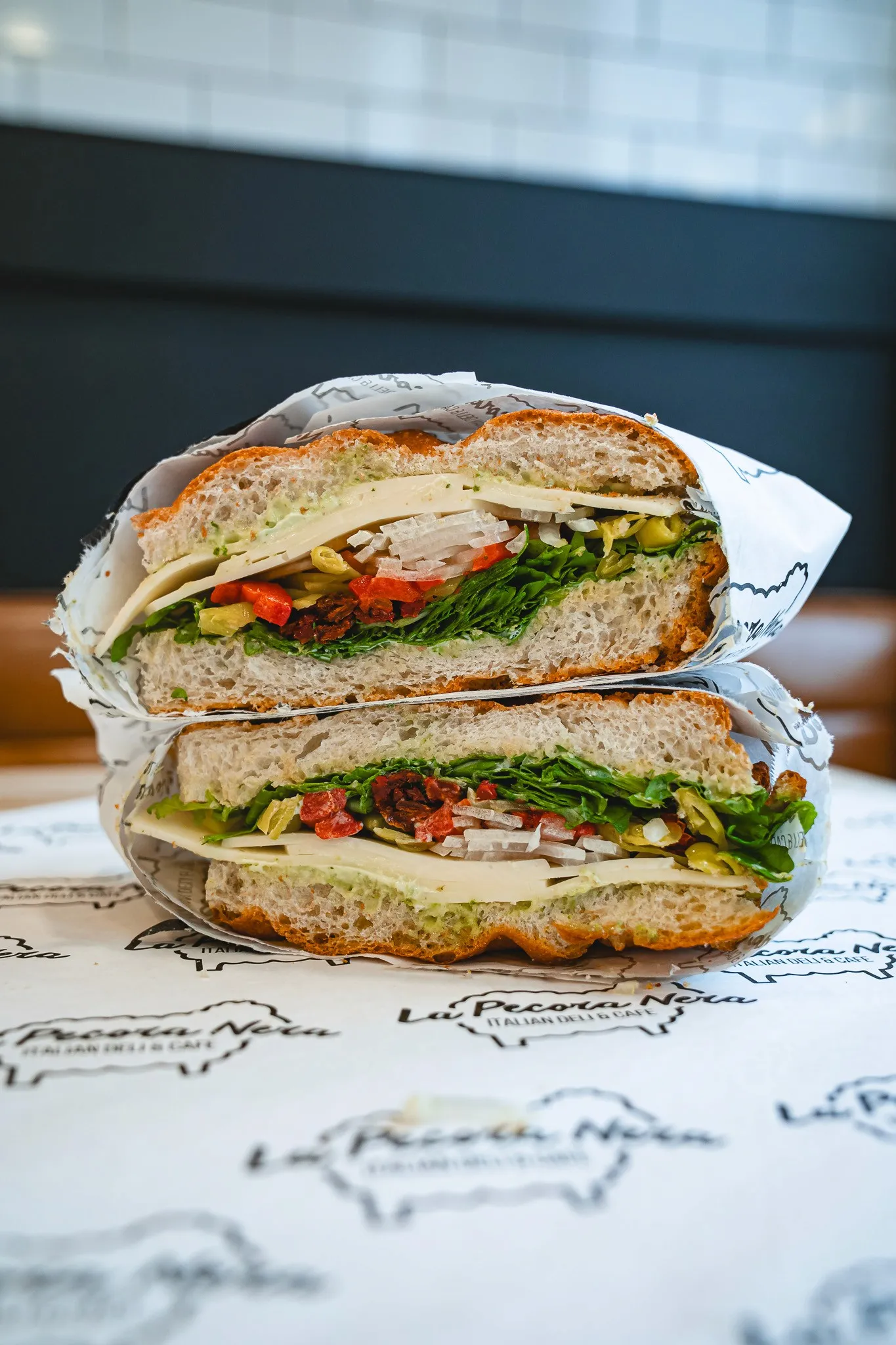 food served on a white plate