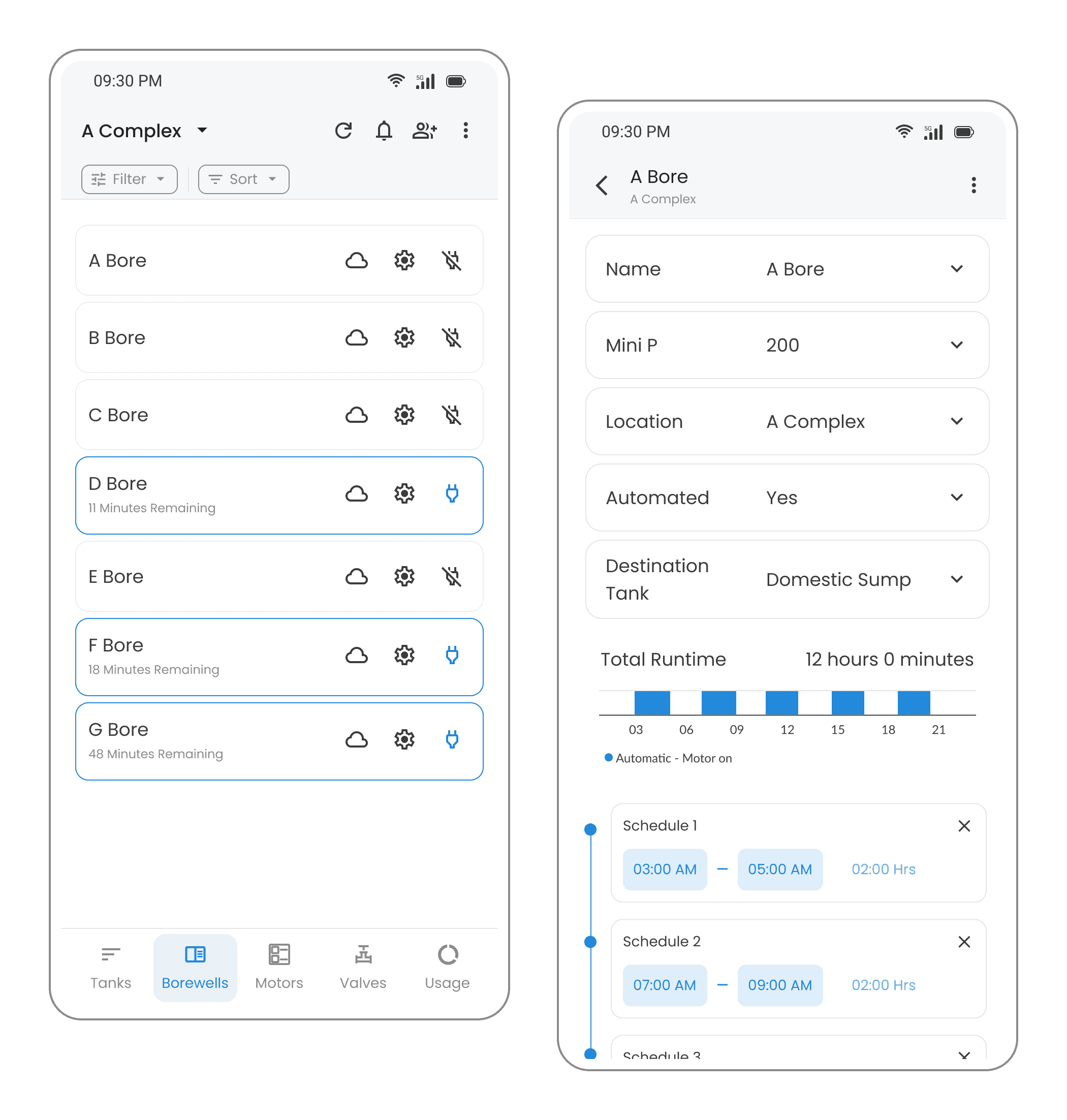 Waltr app user interface