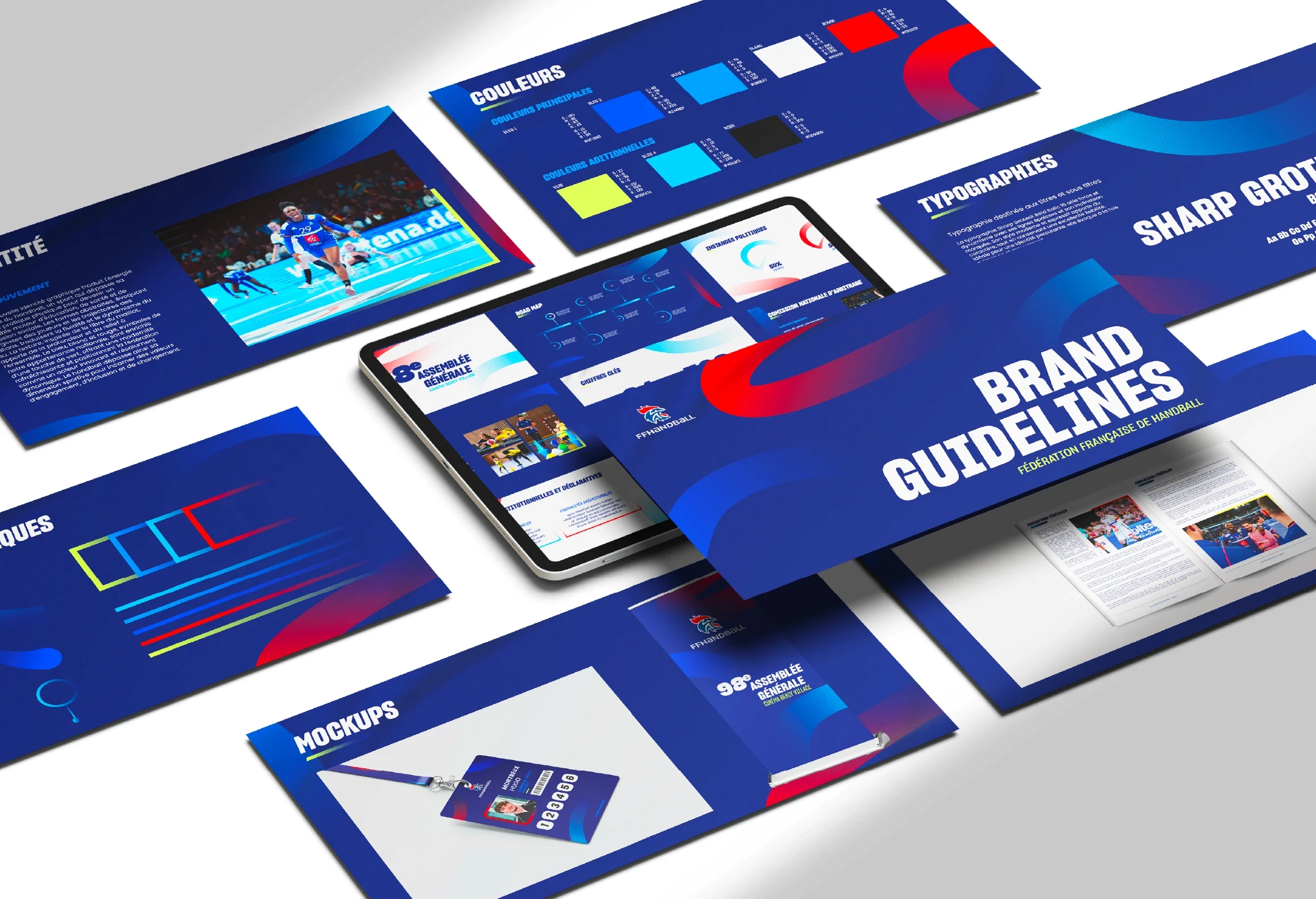 Bloc marque FFHandball, structure et règles de l’identité visuelle fédérale