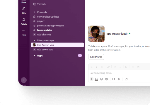 Slack Update Collaboration