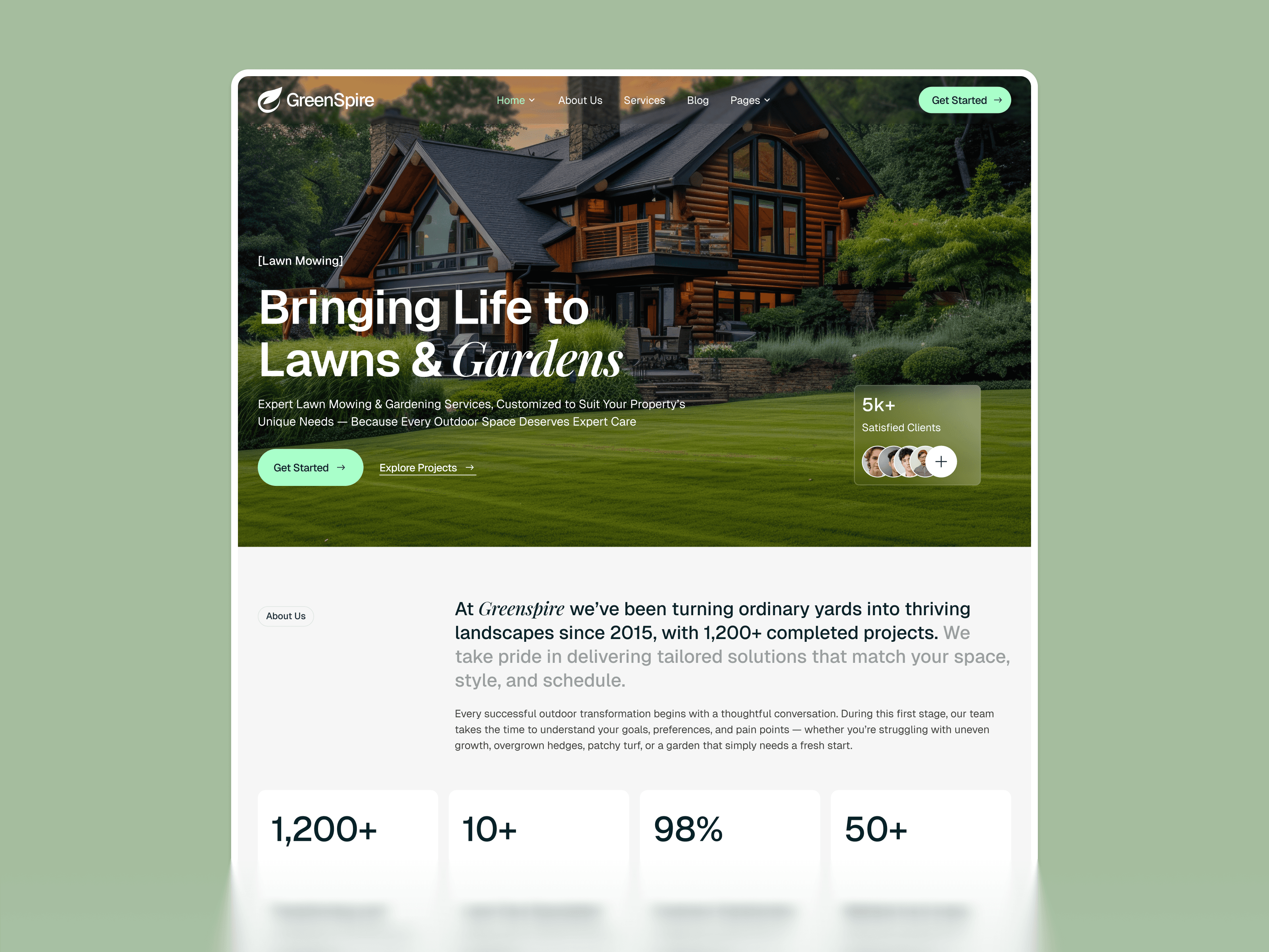 webflow gardening template