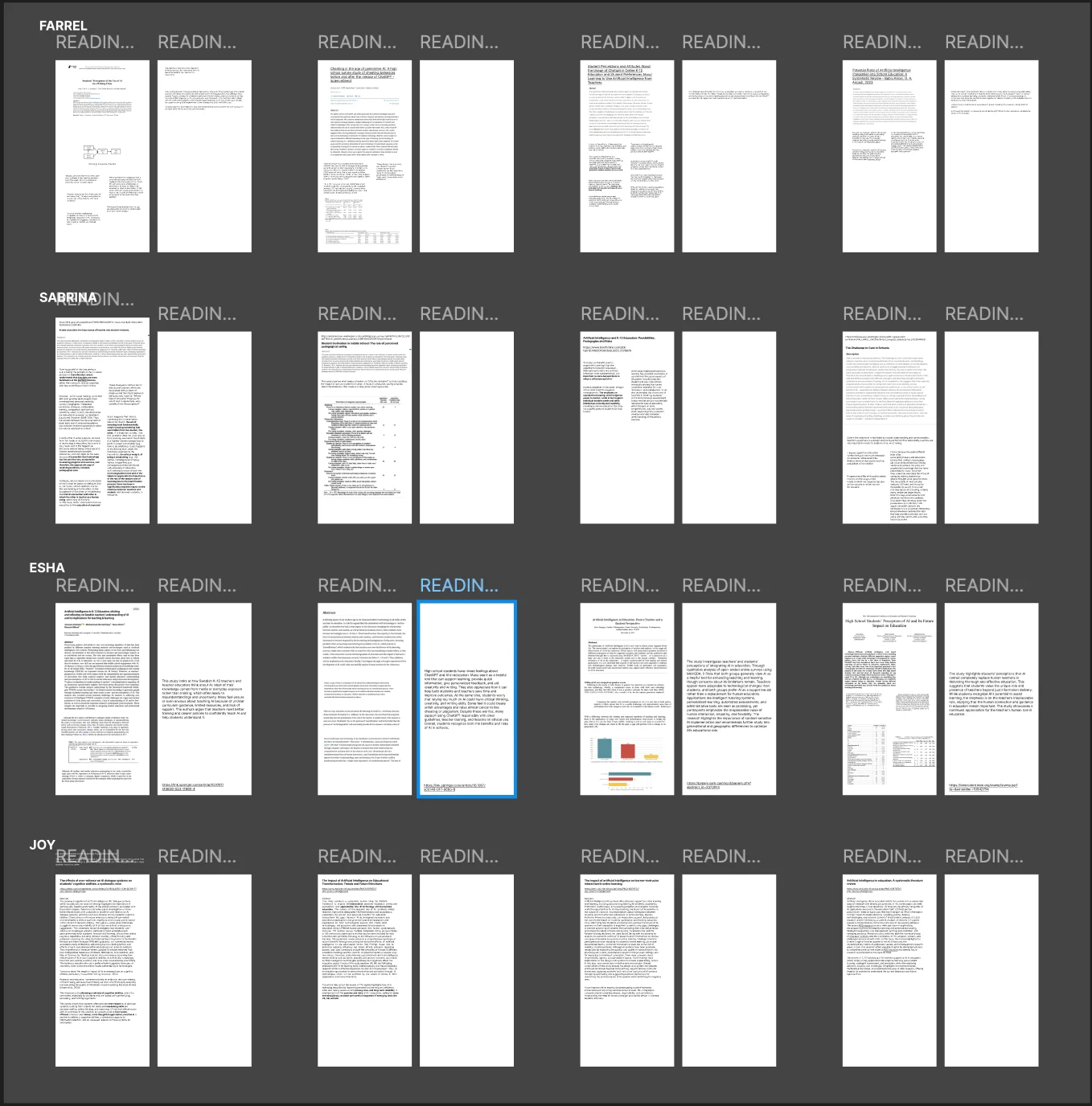Research protocol documents