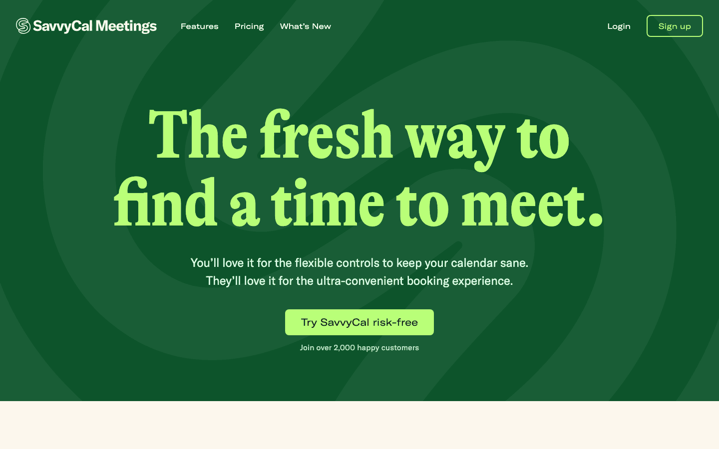 SavvyCal scheduling tool screenshot