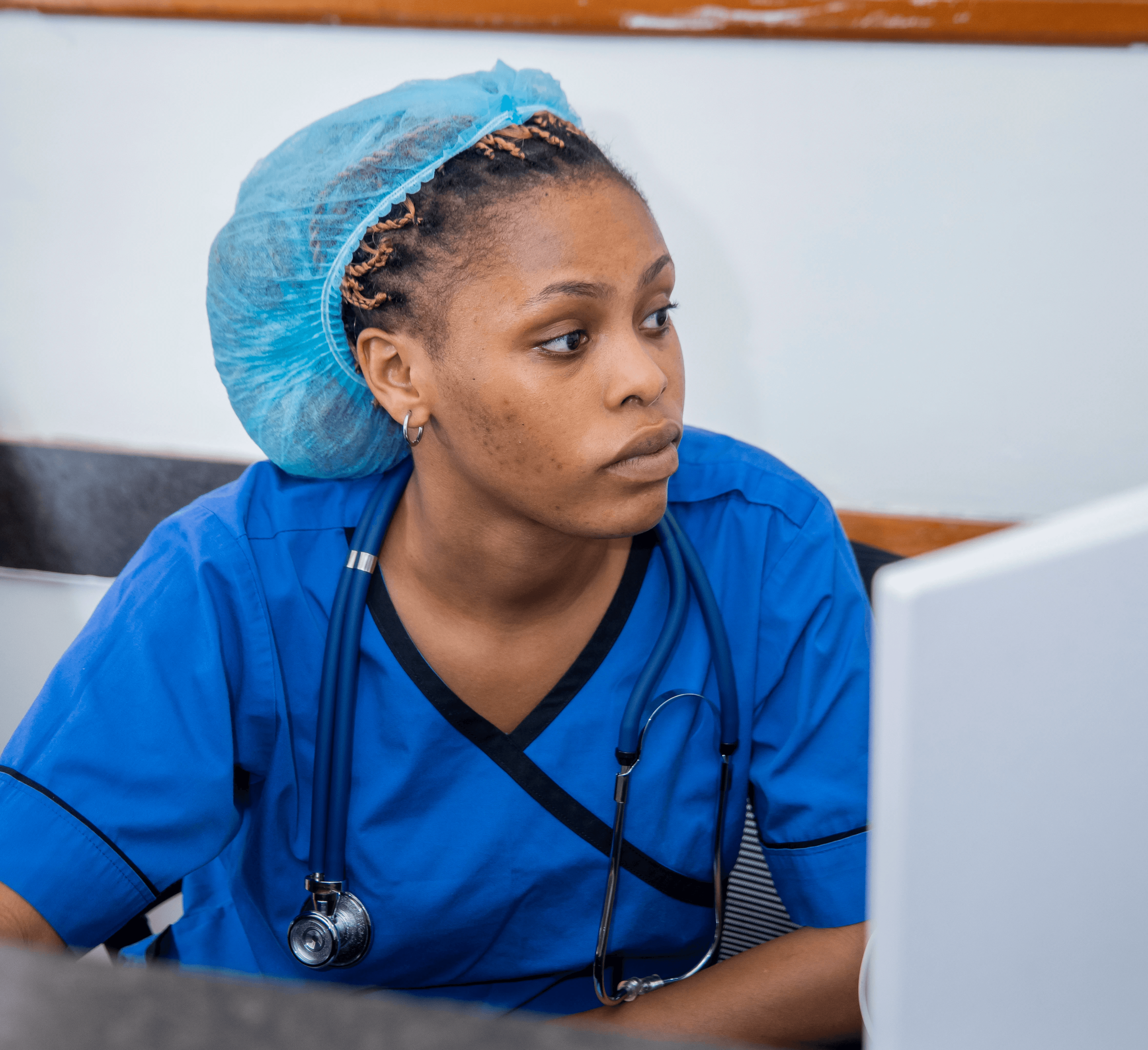 Two surgeons working in a hospital with the hands of a human heart