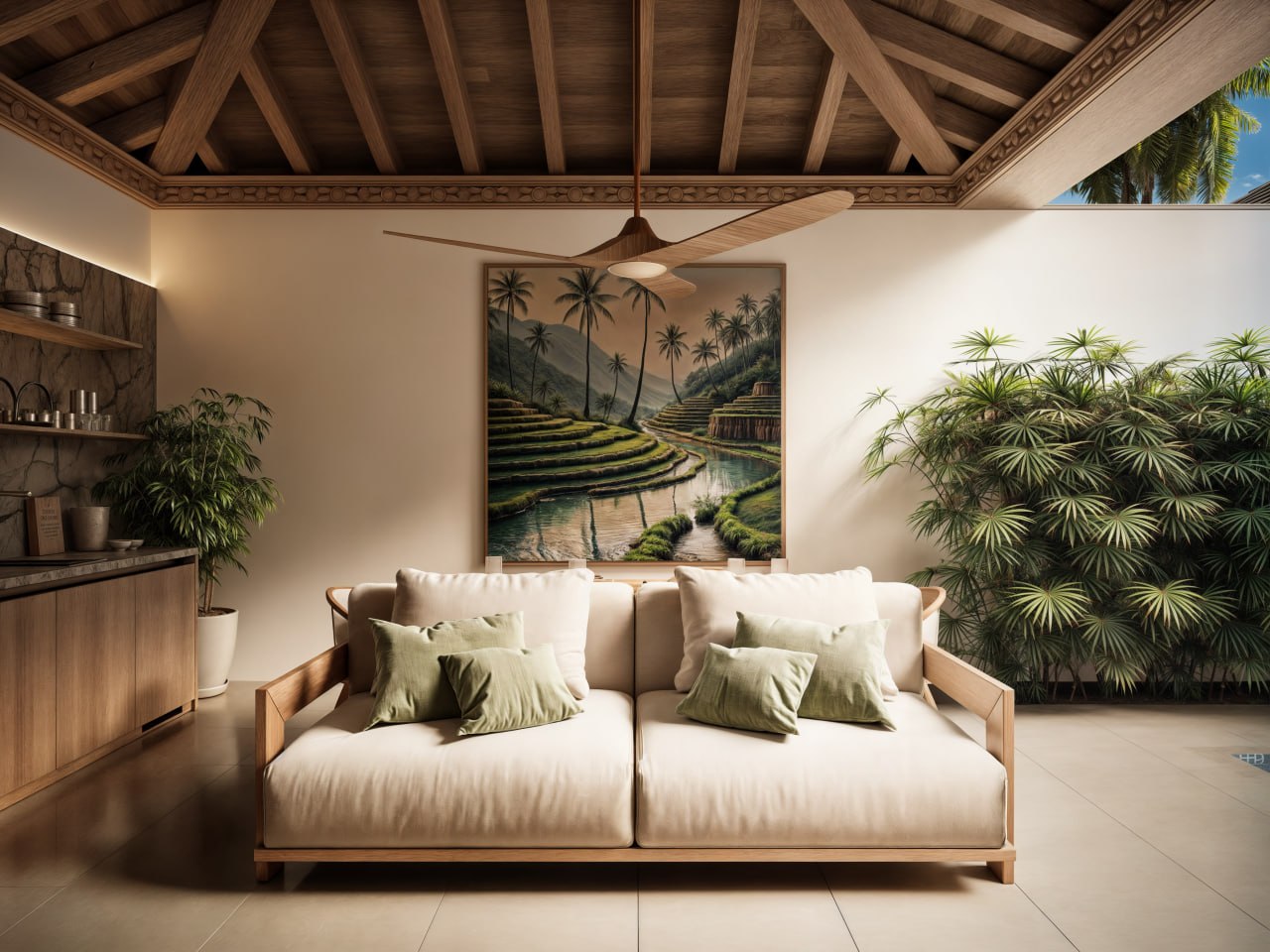 2-bedroom villa with ocean views in Green Village, Nusa Dua