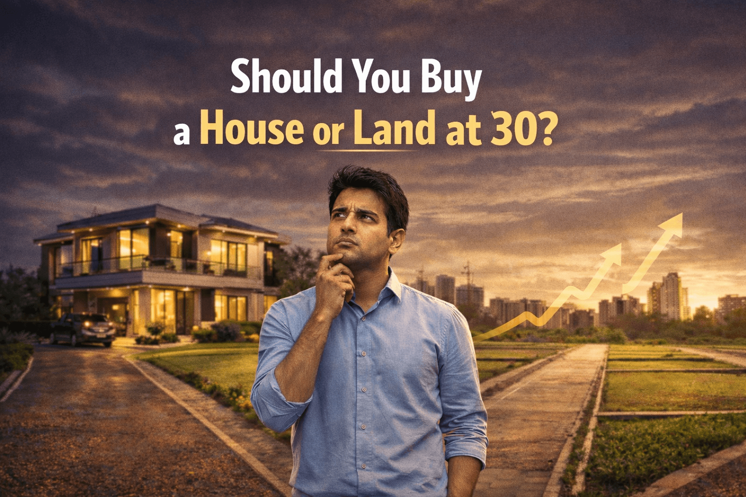 Should You Buy a Land or House at 30 blog cover