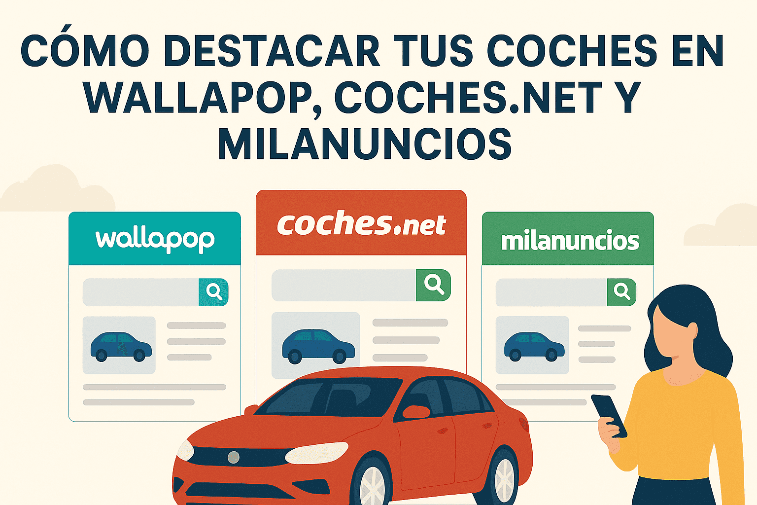 How to highlight cars on Wallapop, Coches.net, and Milanuncios